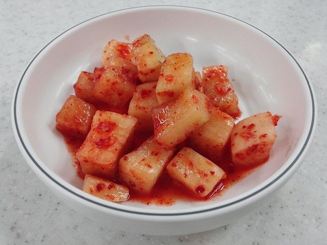 kimchi de rábano
